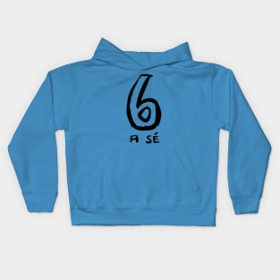 Irish Number 6, Gaelic Irish Six Kids Hoodie